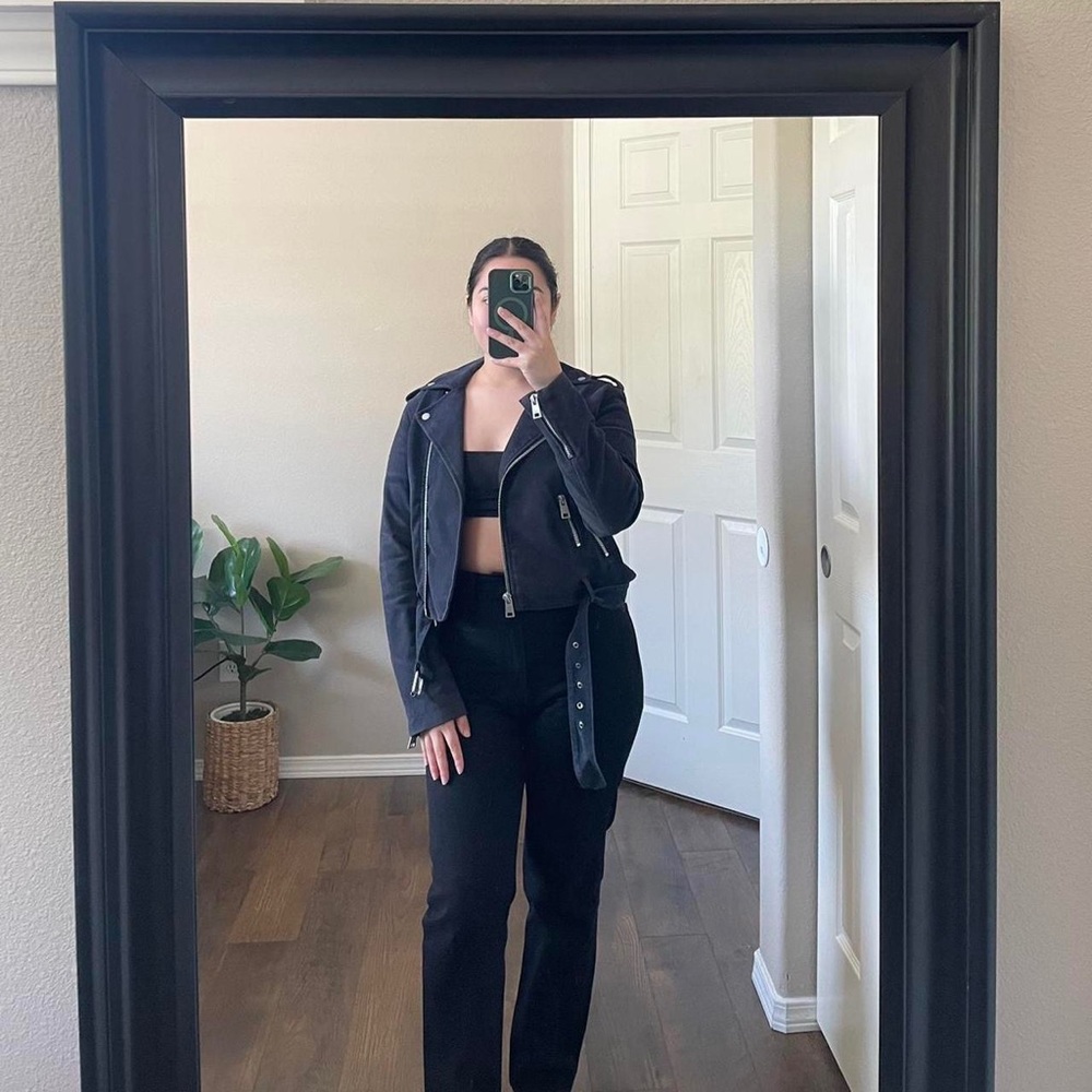 Levis Faux Suede Moto Jacket - Picture 4 of 8